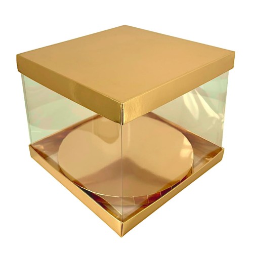 Złote pudełko prezentowe