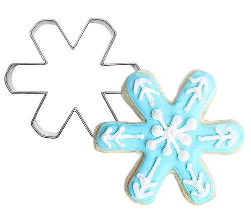 Foremka śnieżynka i ciasteczko