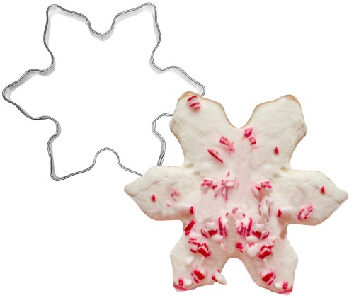 Foremka śnieżynka i ciasteczko