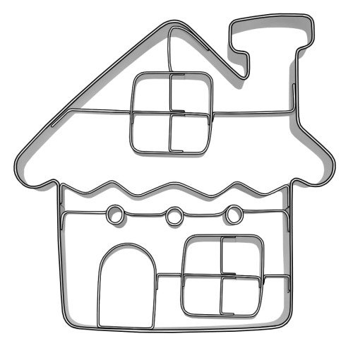 Foremka do pierników z odciskiem w kształcie domu