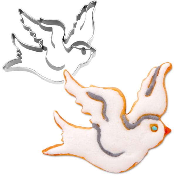 Foremka gołąb i ciasteczko