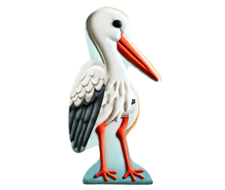 Ciasteczko z foremki bocian