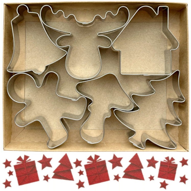 Zestaw wykrawaczy do ciastek bożonarodzeniowych