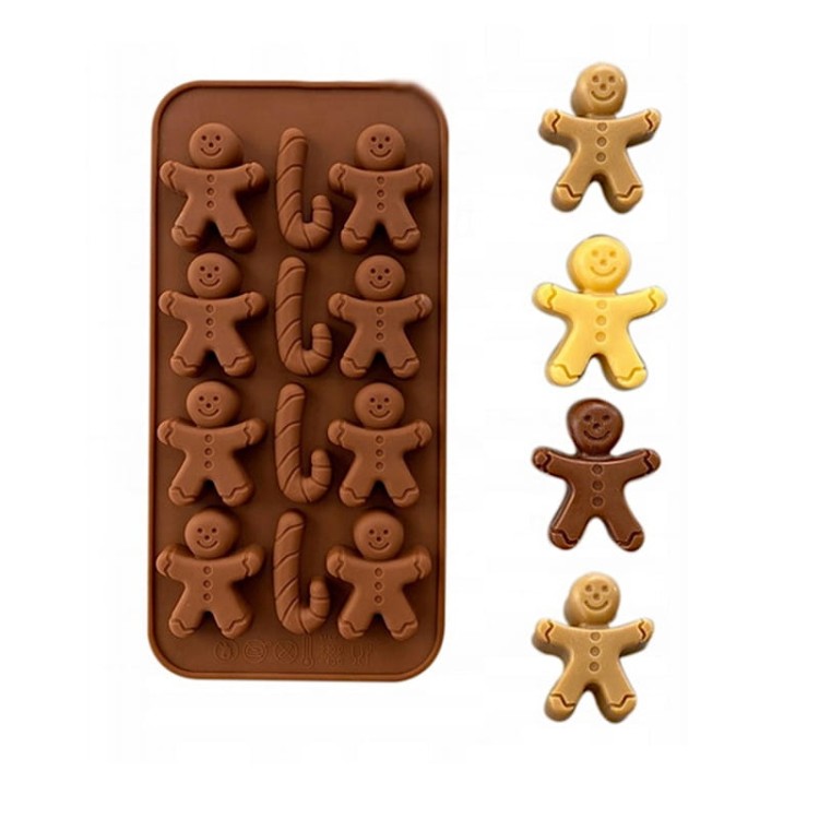 Silikonowa forma Pan Ciastek i laska cukrowa