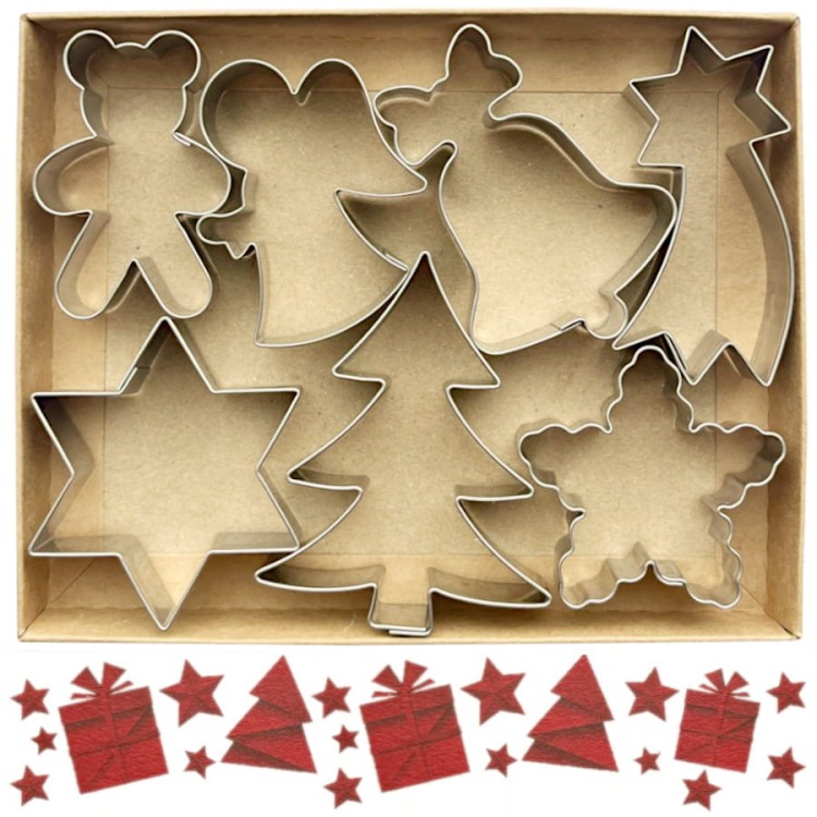 Foremki w zestawie do ciastek i pierników