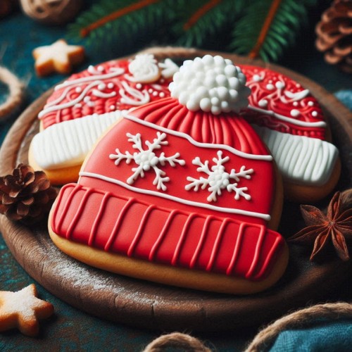 ciasteczko wykonane foremką czapka