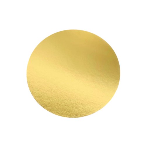 Złota okrągła tacka pod torcik