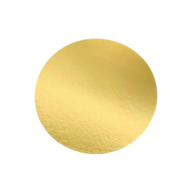 Złota okrągła tacka pod torcik