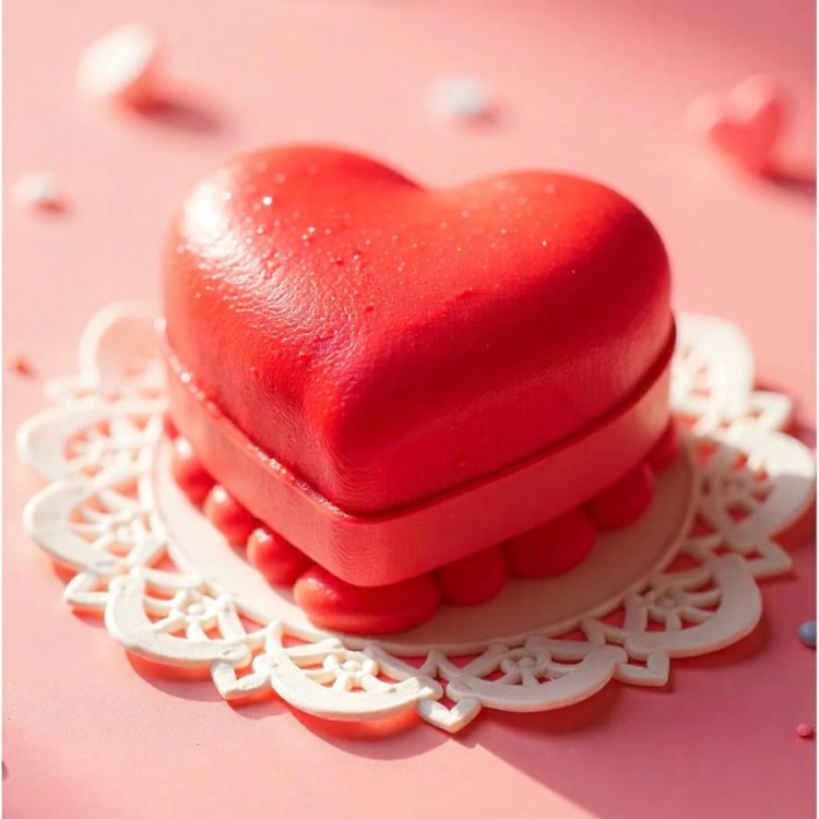 Monoporcja na walentynki serce