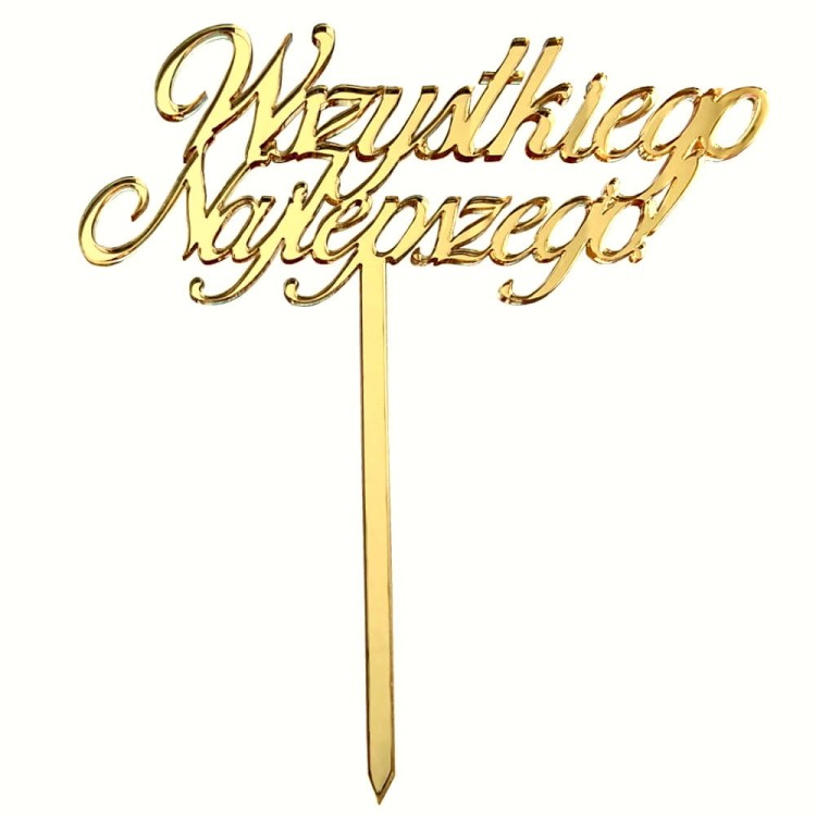 Topper urodzinowy Wszystkiego Najlepszego!