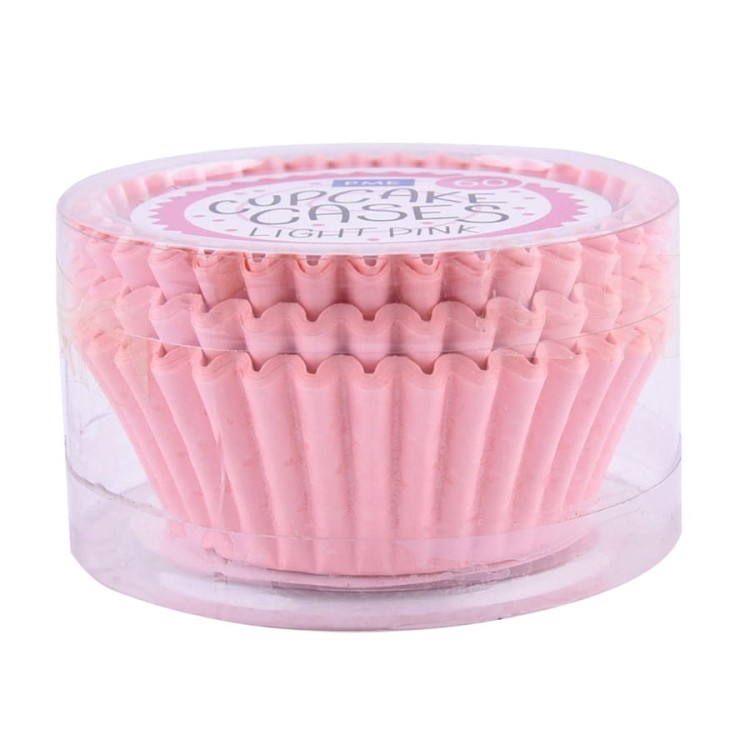 Foremki do pieczenia muffinek jasny róż