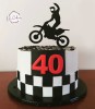 Tort urodzinowy dla motocyklisty