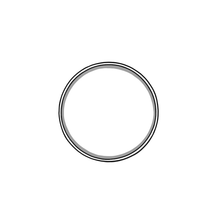 Foremka kółeczko gładkie 3 cm do ciastek