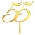 Topper liczba 55 złoty plexi