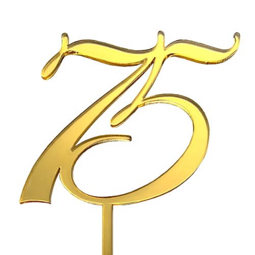 Topper na 75 urodziny