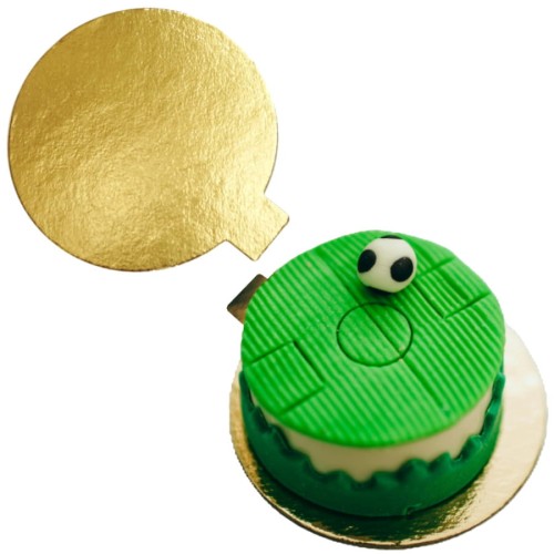 Bankietówki okrągłe złote o średnicy 8 cm