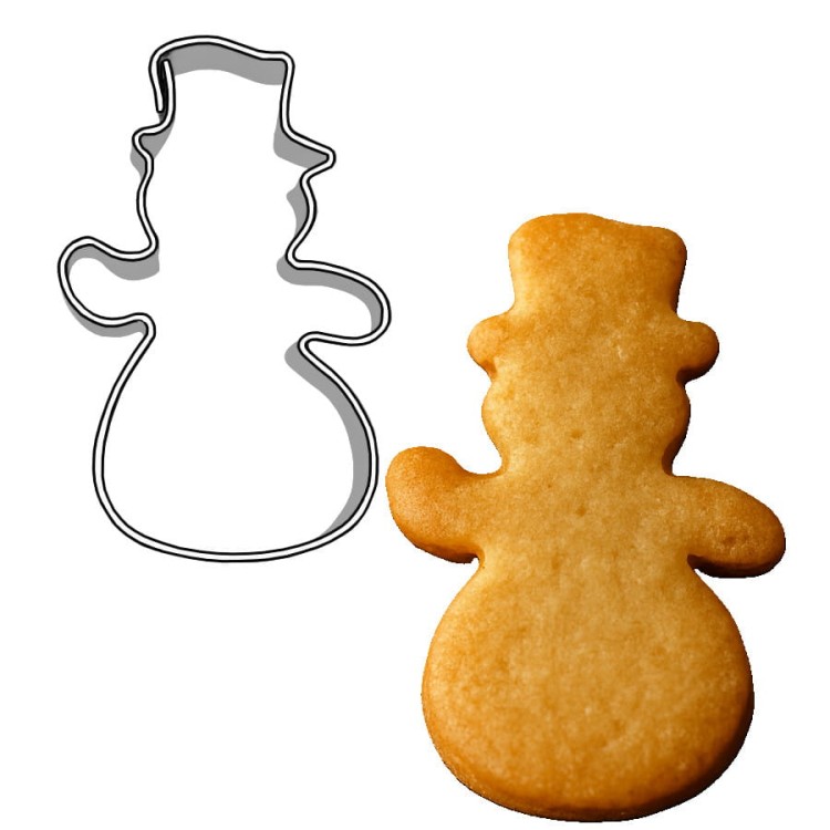 Ciasteczko i foremka bałwanek