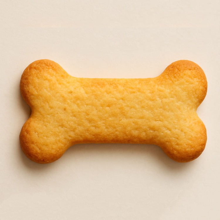 Ciasteczko wykrojone foremką w kształcie kości