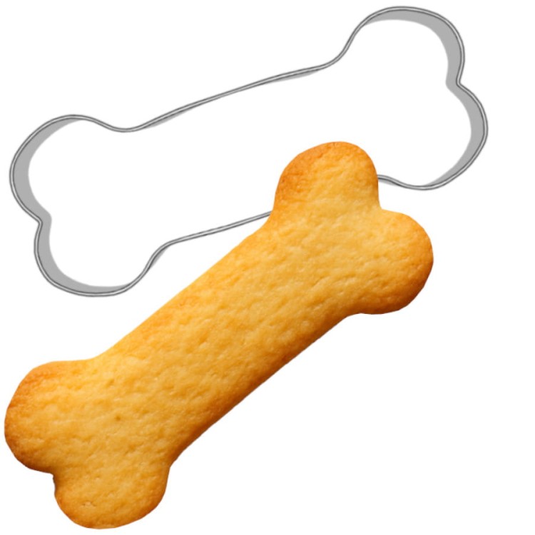 Foremka kość i ciasteczko