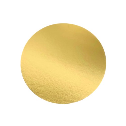 Złota okrągła podkładka pod wypieki