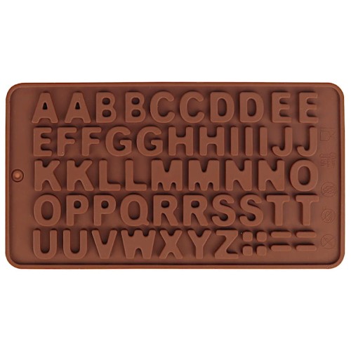Forma silikonowa alfabet z czekolady