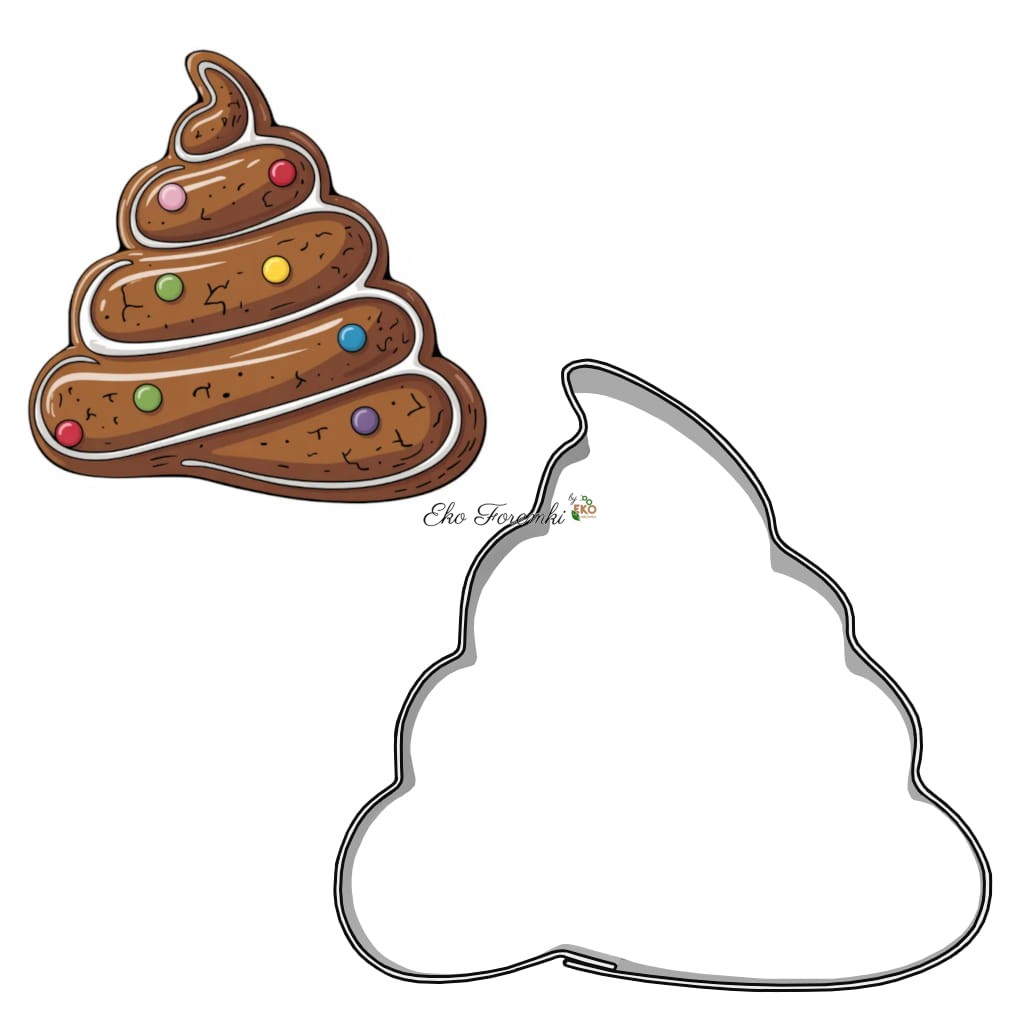 Foremka kupka poop emoji do ciastek i pierników