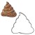 Foremka kupka poop emoji do ciastek i pierników