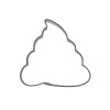 Wykrawacz w kształcie emoji poop kupki do ciastek i pierników