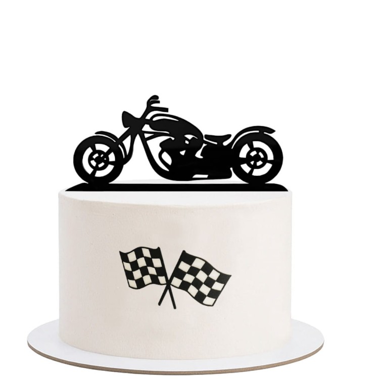 Topper motocykl na torcie