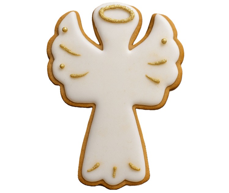 Ciasteczko wykrojone foremką Anioł