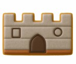 Ciasteczko wykonane foremką zamek 3D