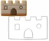 Foremka zamek 3D i ciasteczko