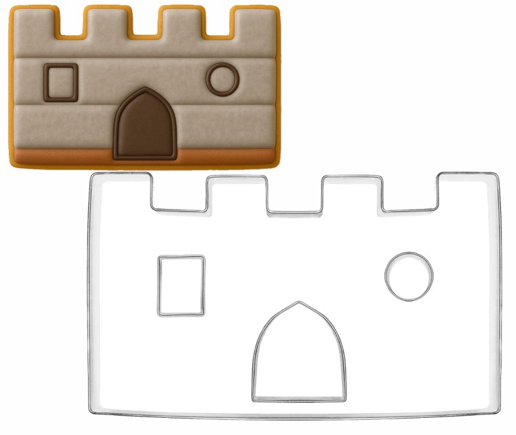 Foremka zamek 3D i ciasteczko