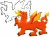 Foremka smok i udekorowane ciasteczko