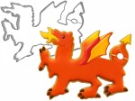 Foremka smok i udekorowane ciasteczko
