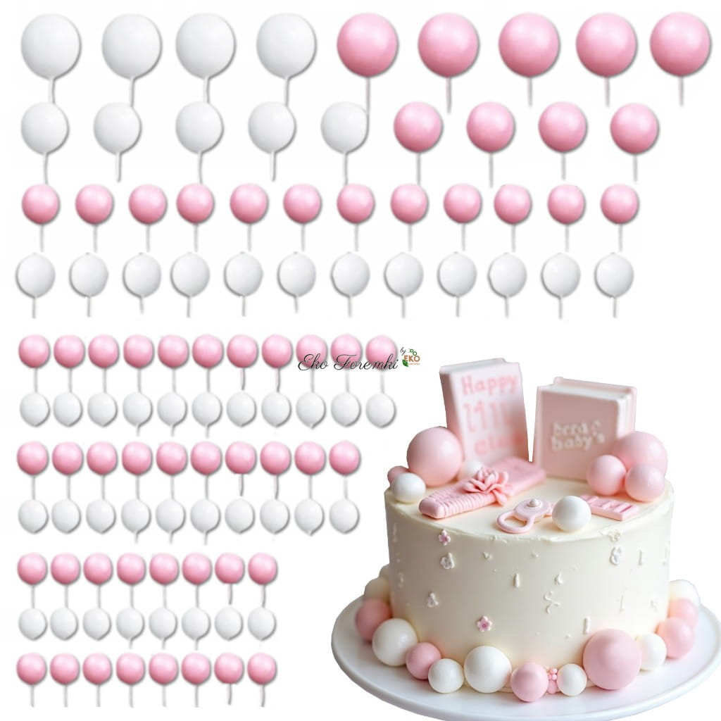 Dekoracje na baby shower kulki