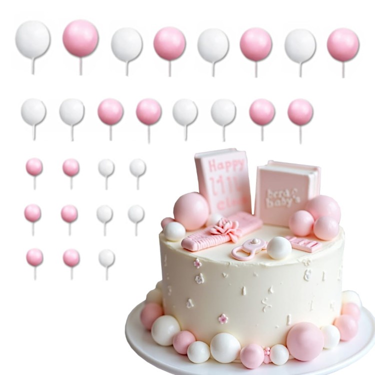 Zestaw ozdób na baby shower dla dziewczynki