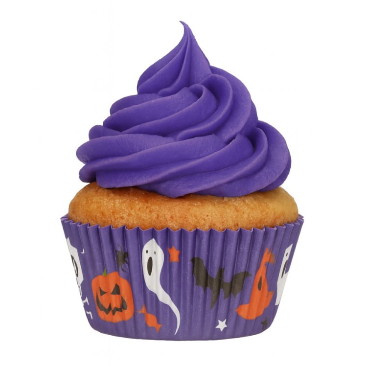 Papilotki do muffinek na Halloween.