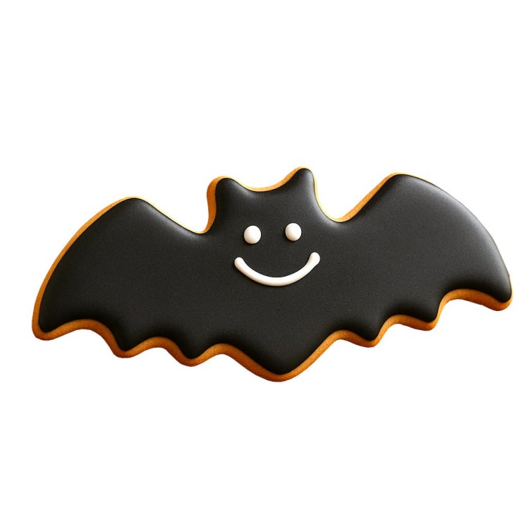 Ciasteczko nietoperz wykrojone metalową foremką