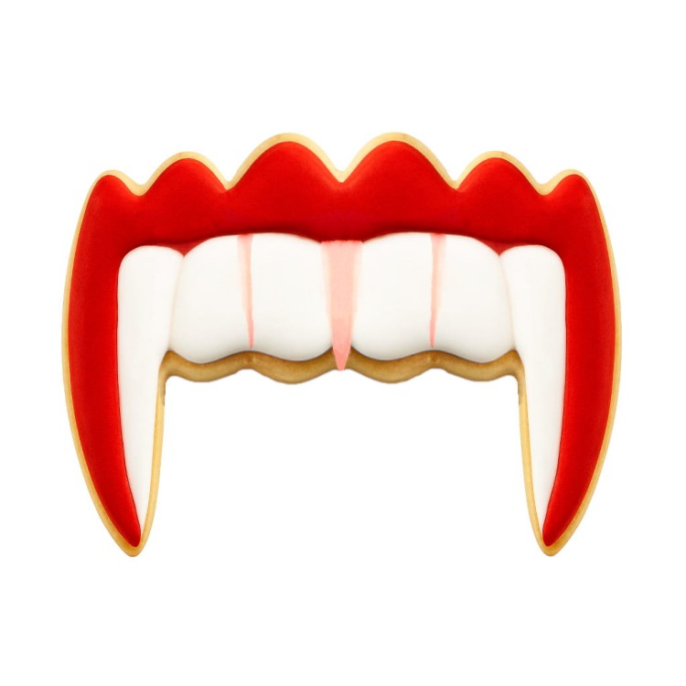 Ciasteczko halloweenowe zęby wampira