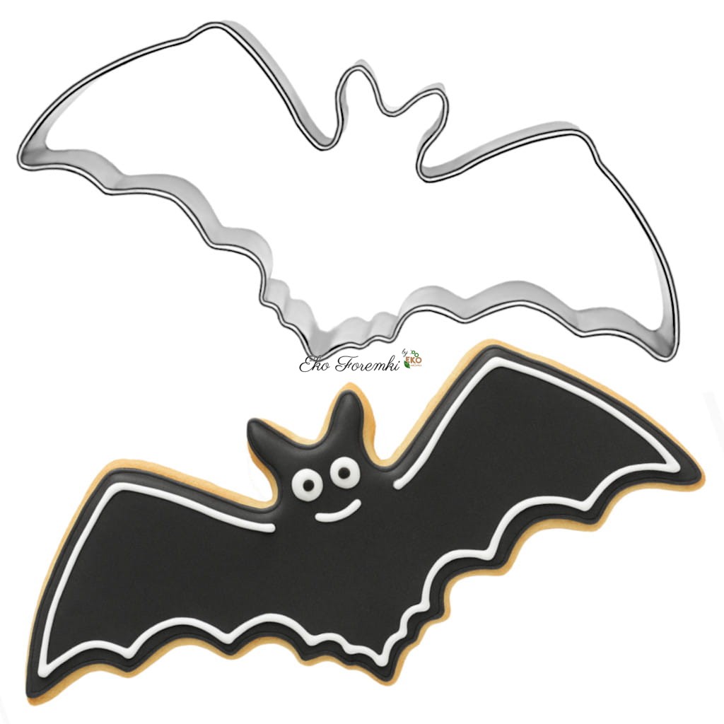 Foremka nietoperz i ciasteczko na Halloween