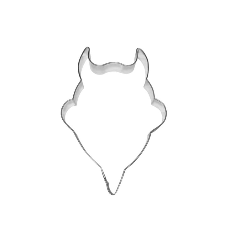 foremka do ciastek w kształcie głowy diabełka