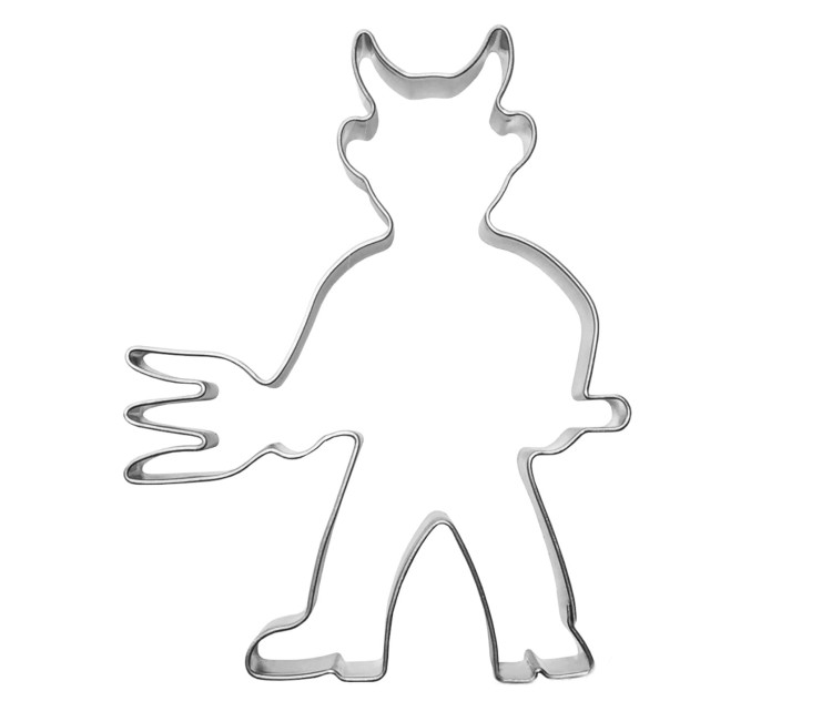 foremka diabeł z widłami do ciastek i pierników