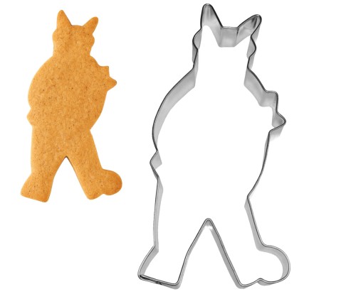 ciasteczko diabełek wykrojony foremką do pierników