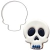 Foremka czaszka do ciastek na Halloween z ciasteczkiem udekorowym lukrem