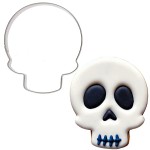 Foremka czaszka do ciastek na Halloween z ciasteczkiem udekorowym lukrem