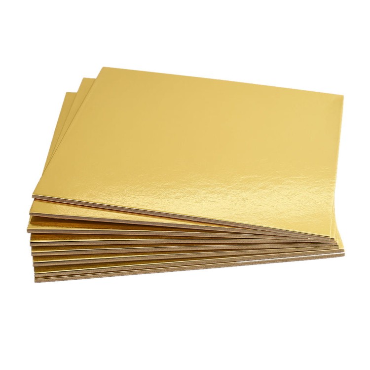 Prostokątne bankietówki do monoporcji w złotym kolorze