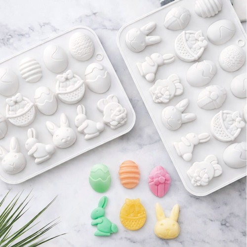 Formy silikonowe na czekoladowe dekoracje wielkanocne