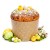Wielkanocna papierowa forma do panettone z dekoracyjnym wzorem, idealna do świątecznych wypieków