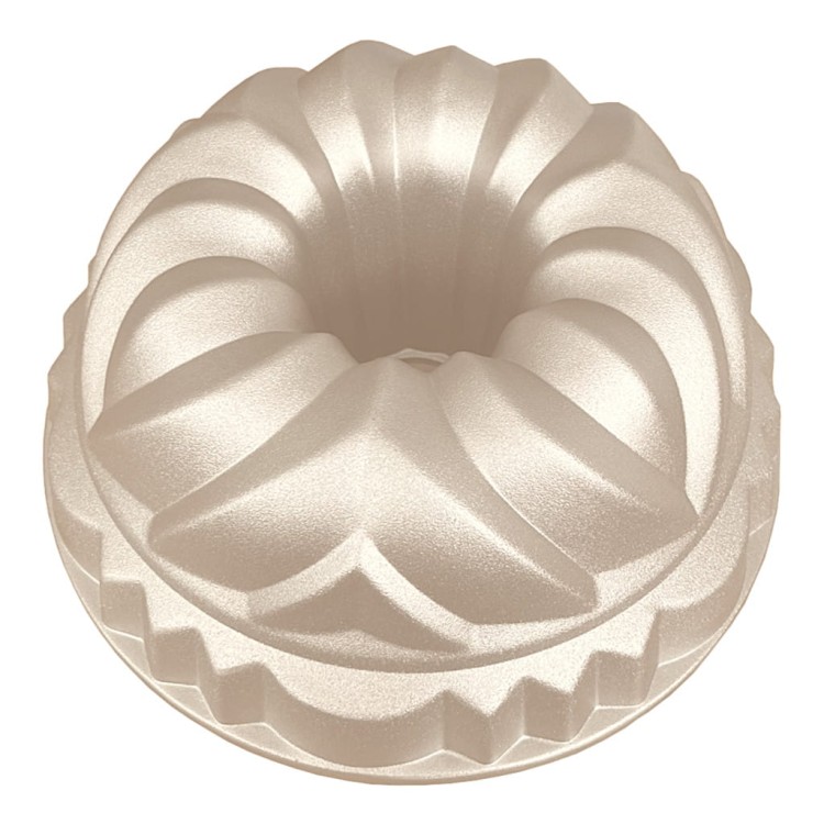 Metalowa dekoracyjna forma do pieczenia babki z linii premium Patisse o rzeźbionym, eleganckim kształcie